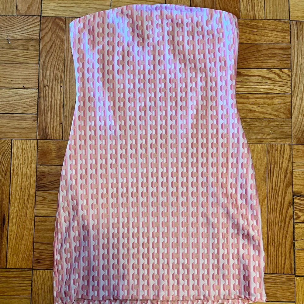 Nectar Pink Strapless Dress